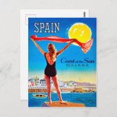 Spanien, Küste der Sonne Malaga Postkarte (Vorne/Hinten)