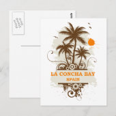 Spanien La Concha Bay Postkarte (Vorne/Hinten)