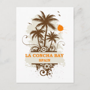 Spanien La Concha Bay Postkarte