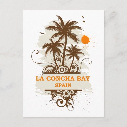 Spanien La Concha Bay Postkarte (Vorderseite)