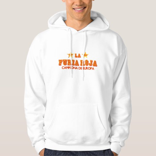 Spanien-La Furia Roja Campeona de Europa Hoodie (Vorderseite)