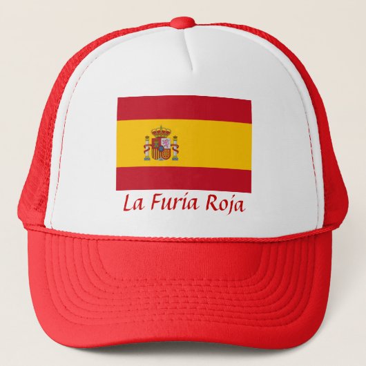 Spanien "La Furia Roja" Truckerkappe (Vorderseite)
