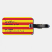 Spanien: La Senyera Katalonien Gepäckanhänger (Rückseite horizontal)
