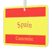 Spanien Landesflagge Thunder_Cove Autolufterfrischer (Links)