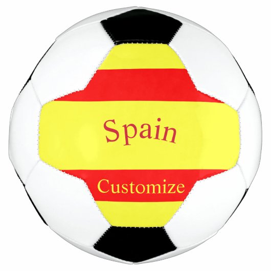 Spanien Landesflagge Thunder_Cove Fußball (Vorderseite)