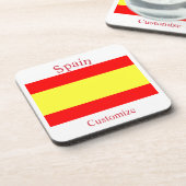 Spanien Landesflagge Thunder_Cove Getränkeuntersetzer (Linke Seite)