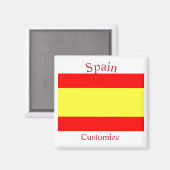 Spanien Landesflagge Thunder_Cove Magnet (Vorderseite/Rückseite)