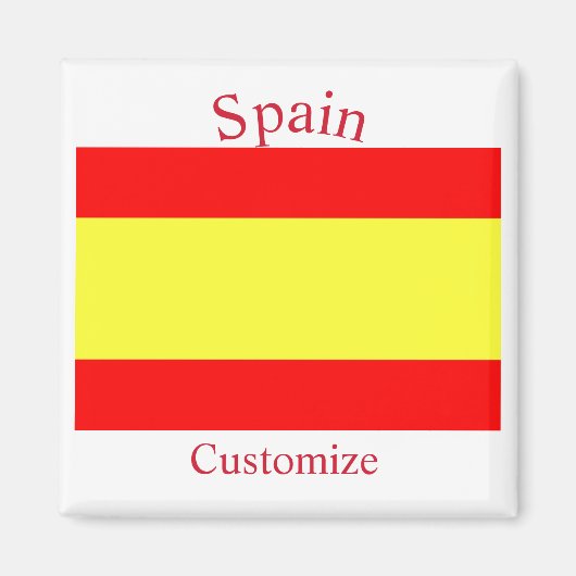 Spanien Landesflagge Thunder_Cove Magnet (Vorne)