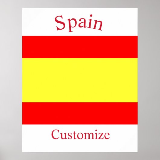 Spanien Landesflagge Thunder_Cove Poster (Vorne)