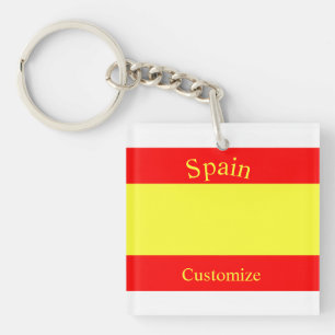 Spanien Landesflagge Thunder_Cove Schlüsselanhänger