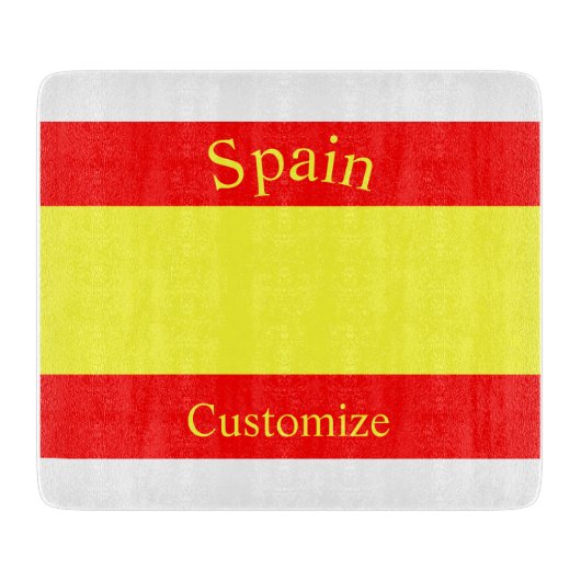 Spanien Landesflagge Thunder_Cove Schneidebrett (Vorderseite)