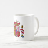 Spanien Landeswappen Symbol Emblem Flagge Kaffeetasse (VorderseiteRechts)