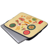 Spanien - Lebensmittel Laptopschutzhülle (Vorne Knopf)