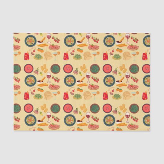 Spanien - Lebensmittel Seidenpapier (Vorderseite)