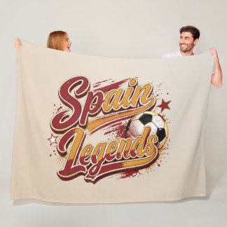 Spanien-Legenden-Fußball-Fliesblanke Fleecedecke