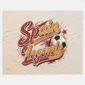 Spanien-Legenden-Fußball-Fliesblanke Fleecedecke (Vorderseite (Horizontal))
