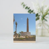 Spanien - Leuchtturm in Maspalomas - Gran Canaria Postkarte (Stehend Vorderseite)