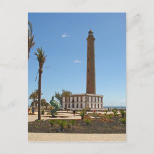 Spanien - Leuchtturm in Maspalomas - Gran Canaria Postkarte