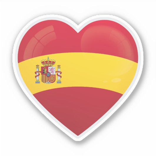 Spanien Liebe Icon Sticker (Vorderseite)