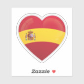 Spanien Liebe Icon Sticker (Blatt)