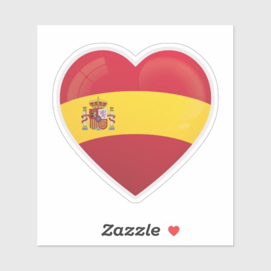 Spanien Liebe Icon Sticker (Blatt)
