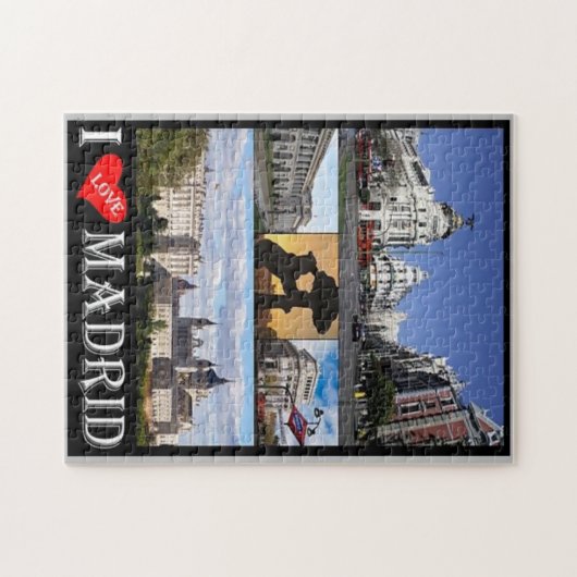 Spanien - Madrid - I Liebe - Puzzle (Horizontal)