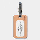 Spanien: Madrid-Karte, C1920 Gepäckanhänger (Rückseite vertikal)