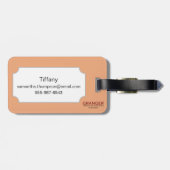 Spanien: Madrid-Karte, C1920 Gepäckanhänger (Rückseite horizontal)