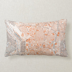 Spanien: Madrid-Karte, C1920 Lendenkissen