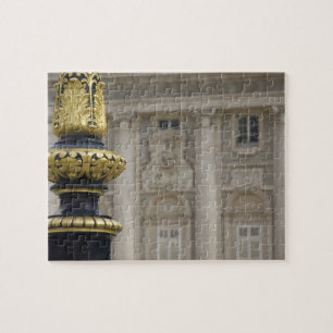 Spanien, Madrid. Königspalast, aufwendige vergolde Puzzle