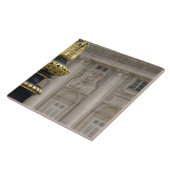 Spanien, Madrid. Königspalast, verzierte Goldlampe Fliese (Seite)