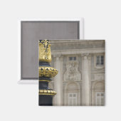Spanien, Madrid. Königspalast, verzierte vergoldet Magnet (Vorderseite/Rückseite)