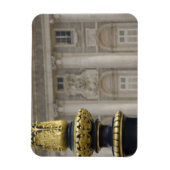 Spanien, Madrid. Königspalast, verzierte vergoldet Magnet (Vertikal)