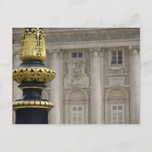 Spanien, Madrid. Königspalast, verzierte vergoldet Postkarte