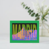 spanien madrid postkarte (Stehend Vorderseite)