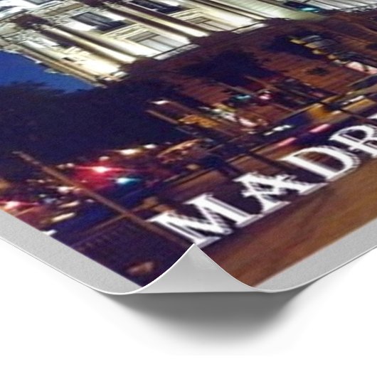 Spanien - Madrid - Stadt - Poster (Ecke)