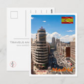 Spanien - Madrid - Stadtzentrum Avenu - Postkarte (Vorne/Hinten)