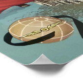 Spanien - Madrid Vintage Travel Poster (Ecke)