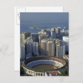 Spanien, Màlaga, Andalusien-Ansicht von Plaza de Postkarte (Vorne/Hinten)