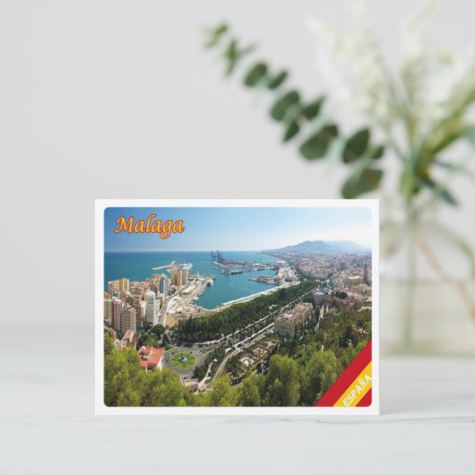 Spanien - Malaga - Postkarte (Stehend Vorderseite)