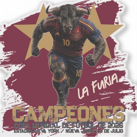 SPANIEN MEISTER 2026 AUFKLEBER (Vorderseite)