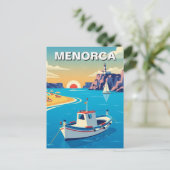 Spanien Menorca Postkarte (Stehend Vorderseite)