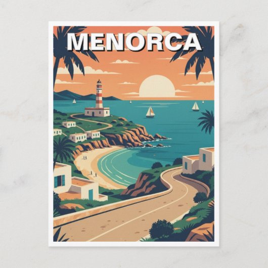 Spanien Menorca Postkarte (Vorderseite)