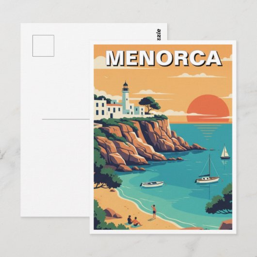 Spanien Menorca Postkarte (Vorne/Hinten)