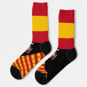 Spanien, Mode, spanische Flagge, patriotisch Socken (Linkes Detail)