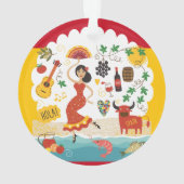 SPANIEN Monogramm - SEHEN SIE ZURÜCK! Ornament (Rückseite)