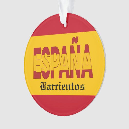 SPANIEN Monogramm - SEHEN SIE ZURÜCK! Ornament (Vorderseite)