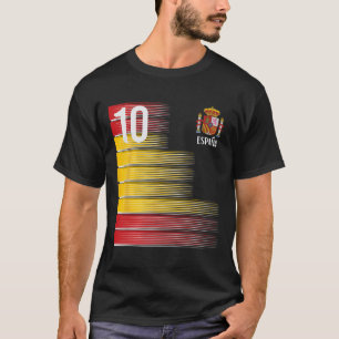 Spanien Nummer 10 Espana Spanische Fußball Männer  T-Shirt