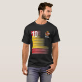 Spanien Nummer 10 Espana Spanischer Fußball T-Shirt (Vorne ganz)