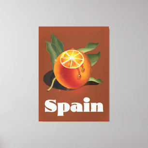 Spanien Orangen Reiseplakat Leinwanddruck